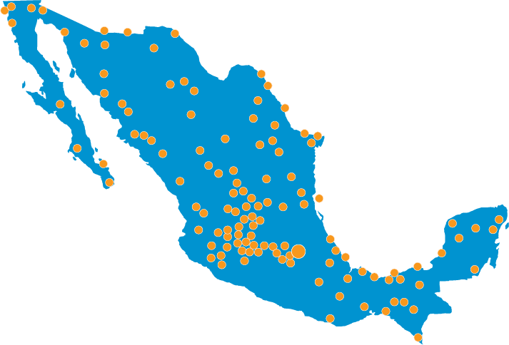 mapa de voluntariado